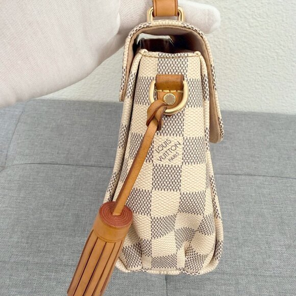 Louis Vuitton Croisette Damier Azur Canvas Top Handle Crossbody Bag - Picture 4 of 14